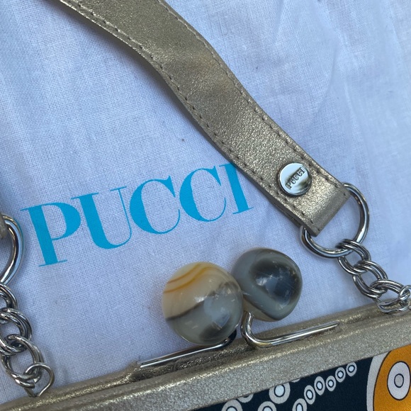 Emilio Pucci silk hand bag - Picture 9 of 12
